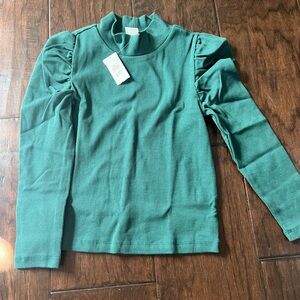 Green Long Sleeve girls Top